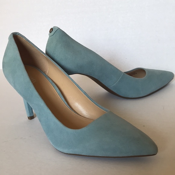 NWT Michael Kors Blue Suede Shoes Size 9.5 - Picture 9 of 9